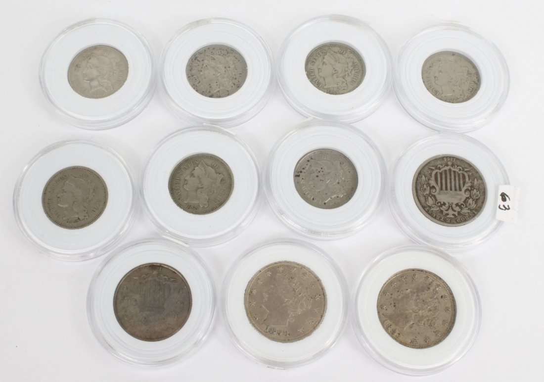 EARLY TYPE NICKEL COIN COLLECTION (1 of 2)