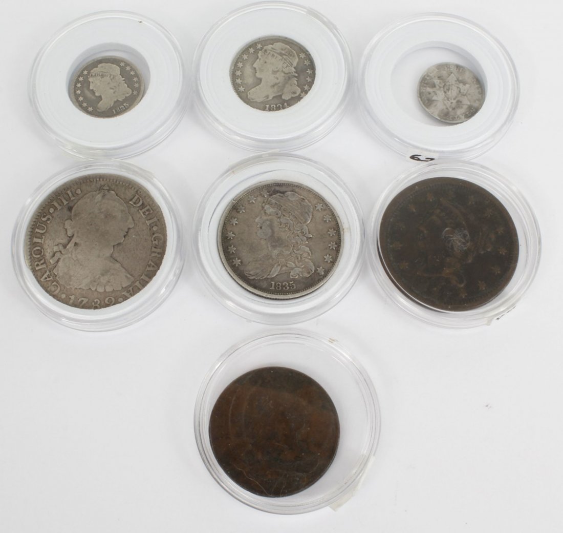 EARLY TYPE COIN SILVER COIN COLLECTION (1 of 2)
