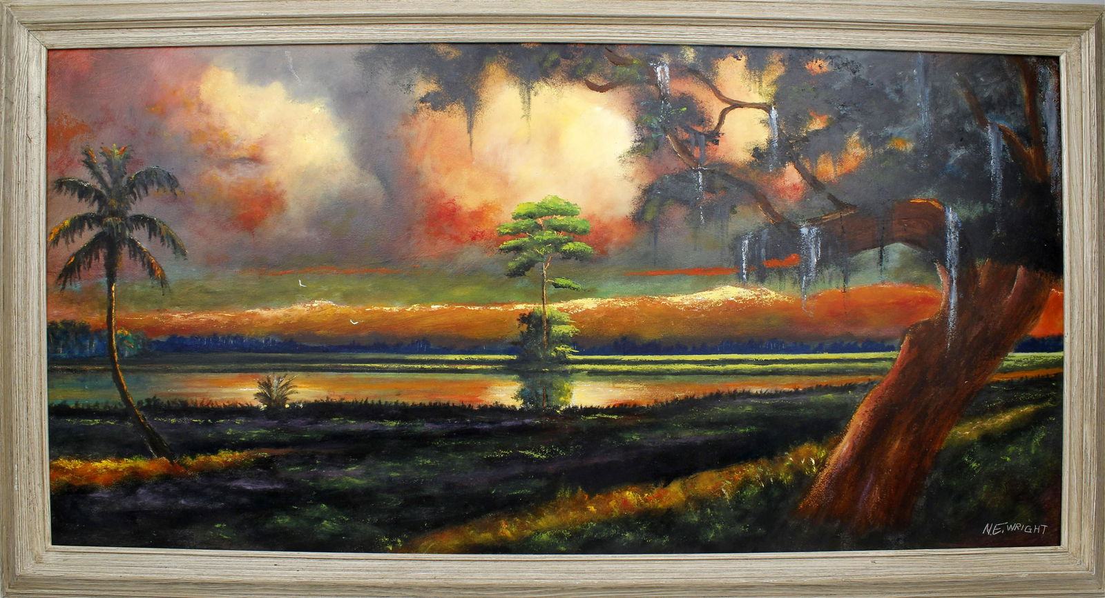NORMAN NE WRIGHT FLORIDA HIGHWAYMEN STYLE PAINTING (1 of 4)