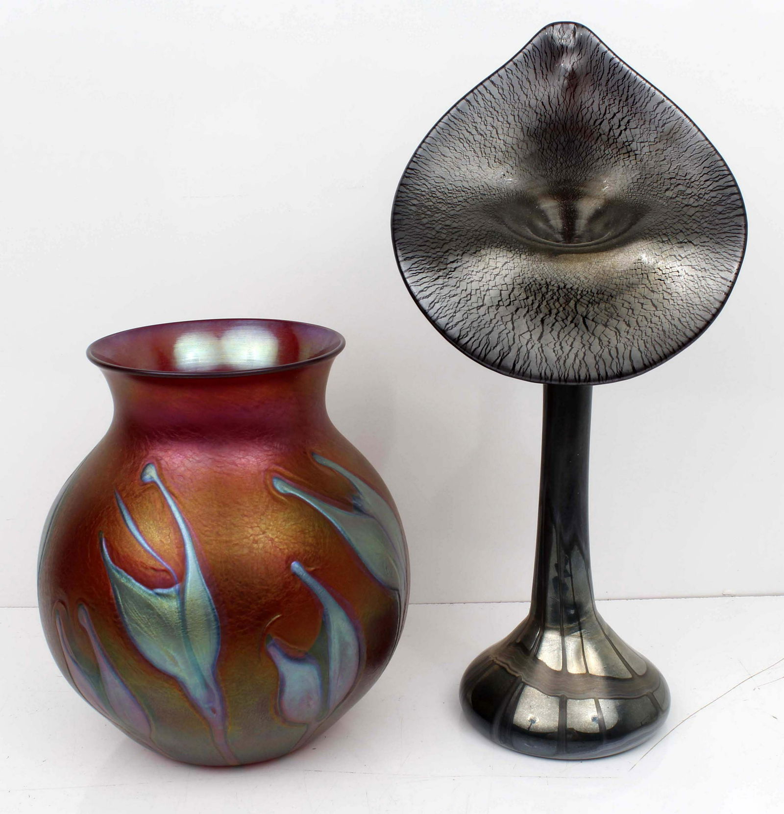 CHARLES LOTTON QUEZAL ART GLASS LOT (1 of 4)