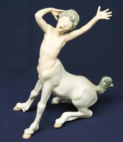 RETIRED LLADRO PORCELAIN FIGURE #1013 CENTAUR BOY: RETIRED LLADRO PORCELAIN FIGURE #1013 CENTAUR BOY 01001013 CENTAUR BOY Issue Year: 1970 Retirement Year: 1990 Sculptor: Fulgencio Garc¡a. No damage. Size: 8.25" Condition: VGC EST. $200-300