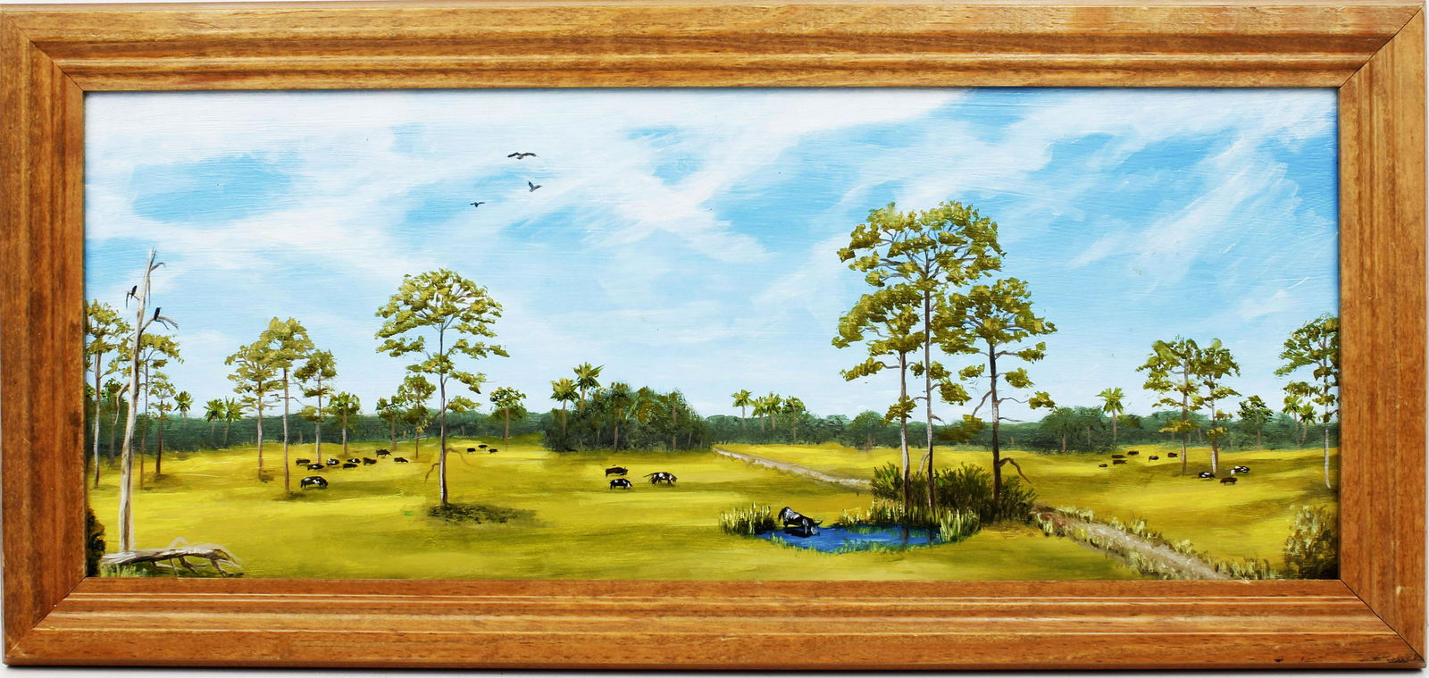 CAROL ANN KNAPP FLORIDA ARTIST GRAZING CATTLE (1 of 4)