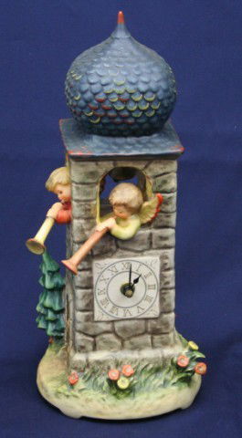 GOEBEL HUMMEL CALL TO WORSHIP TMK 6 #441: GOEBEL HUMMEL CALL TO WORSHIP TMK 6 #441 Goebel Hummel "Call to Worship" clock, #441 with TMK 6. Size: 13" Condition: VGC Est. $200 - 400