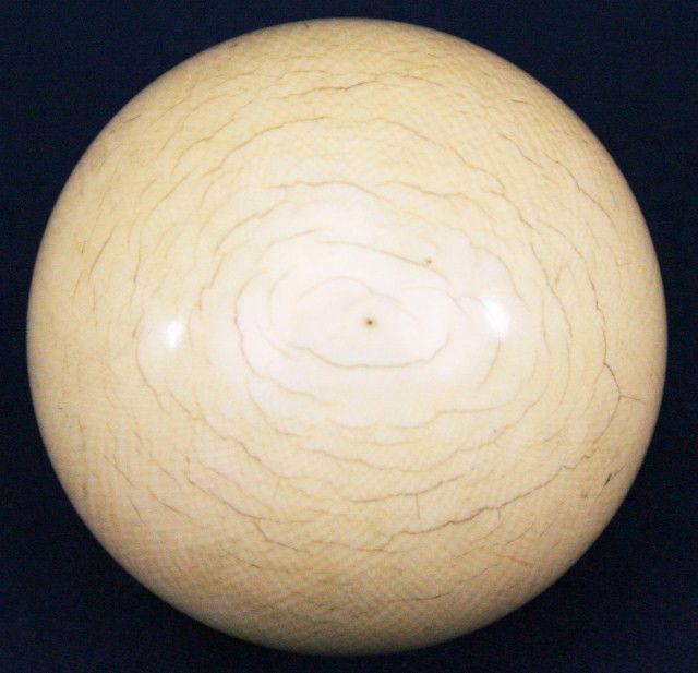 ANTIQUE ELEPHANT IVORY BILLIARD BALL Lot 73302D