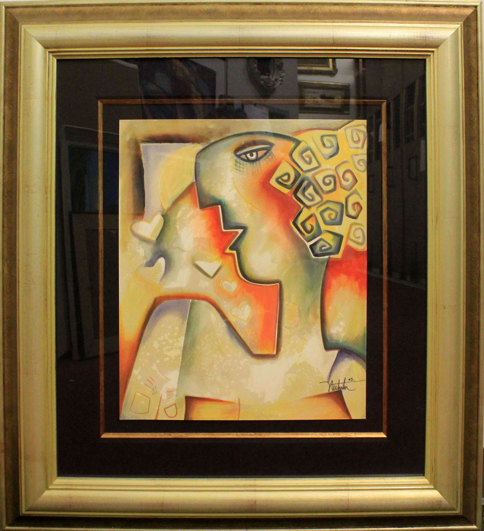 ALEXANDRA NECHITA AMBER HEARTS LITHOGRAPH AP (1 of 6)