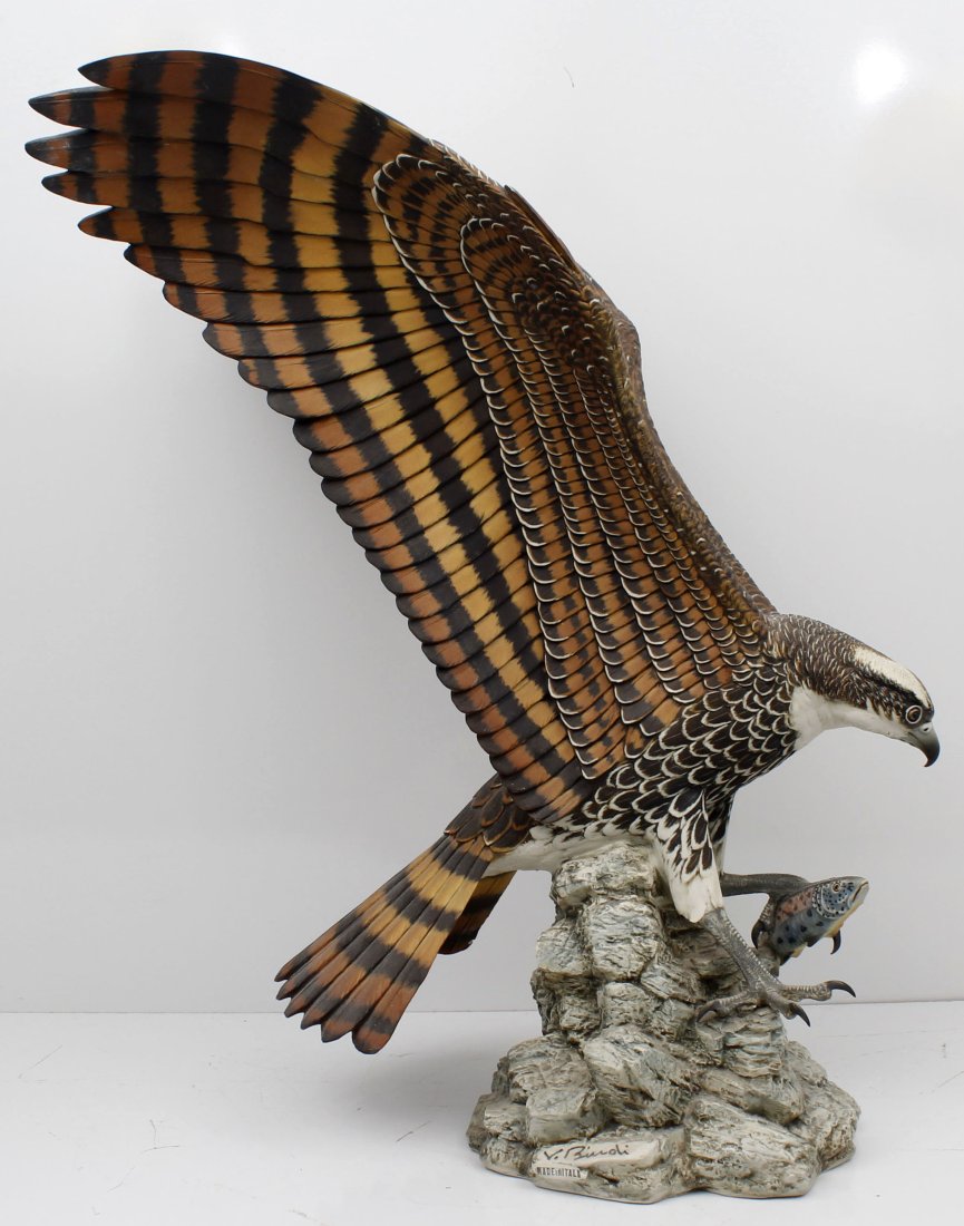 V. BINOLI OSPREY WITH FISH ON ROCK BASE (1 of 5)