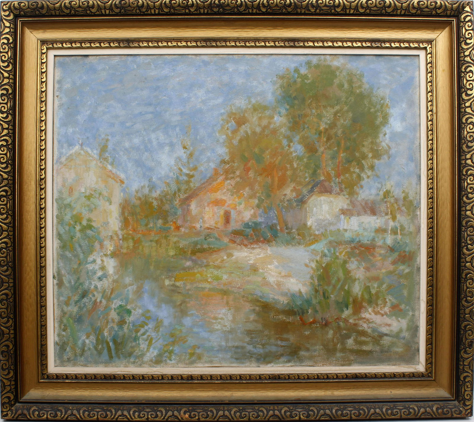 EUGENIUSZ ARCT OIL PAINTING OF A MILL 1947 (1 of 4)