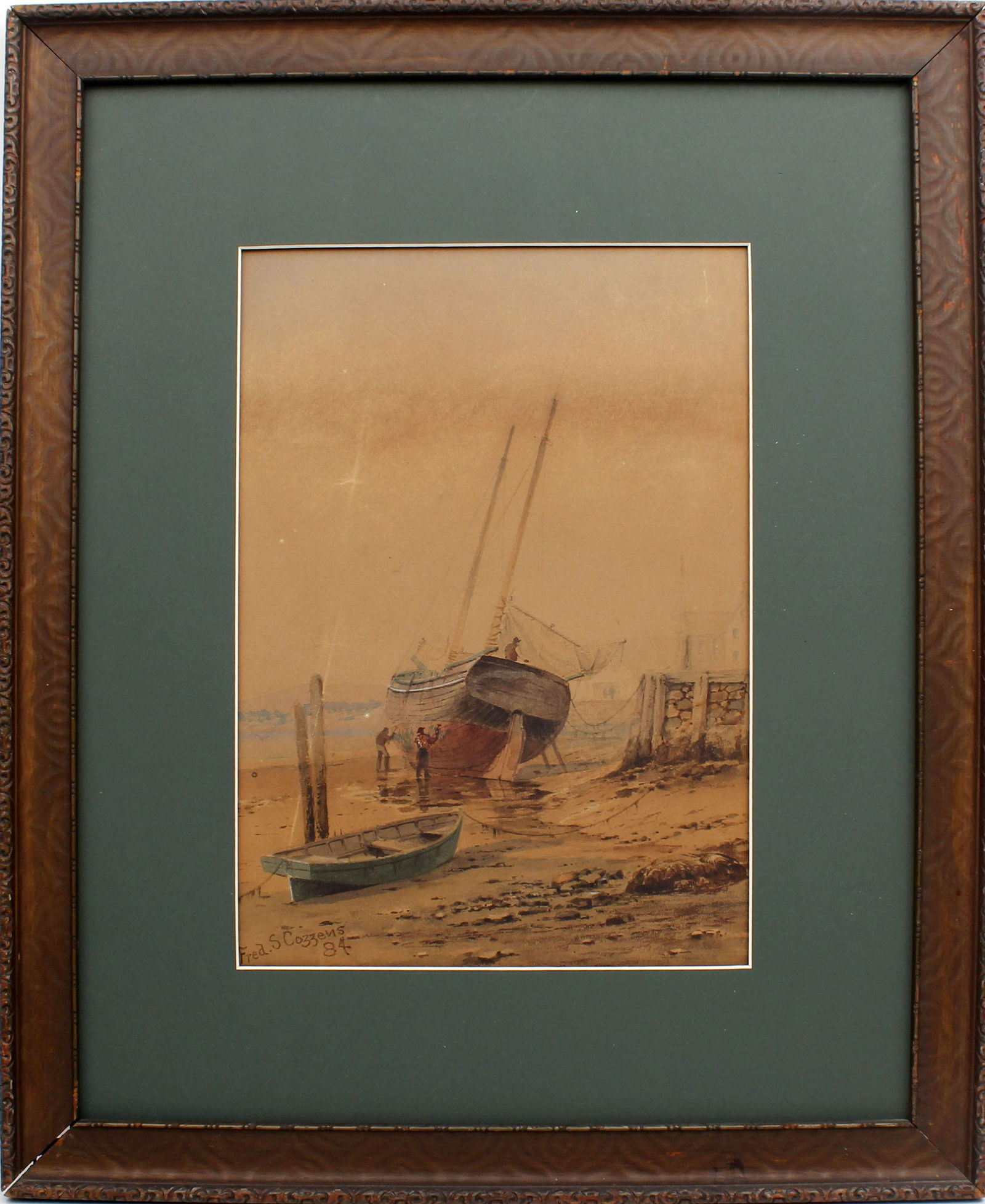 FRED S. COZZENS WATERCOLOR PAINTING (1 of 4)