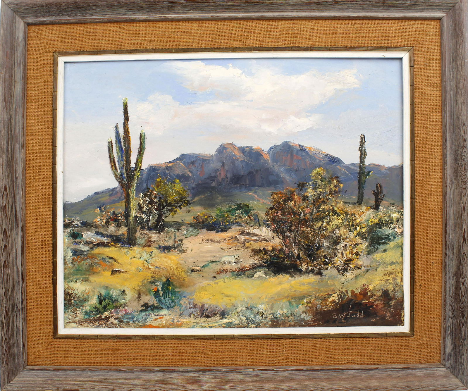 JUDD OIL PAINTING OF WESTERN SCENE (1 of 4)