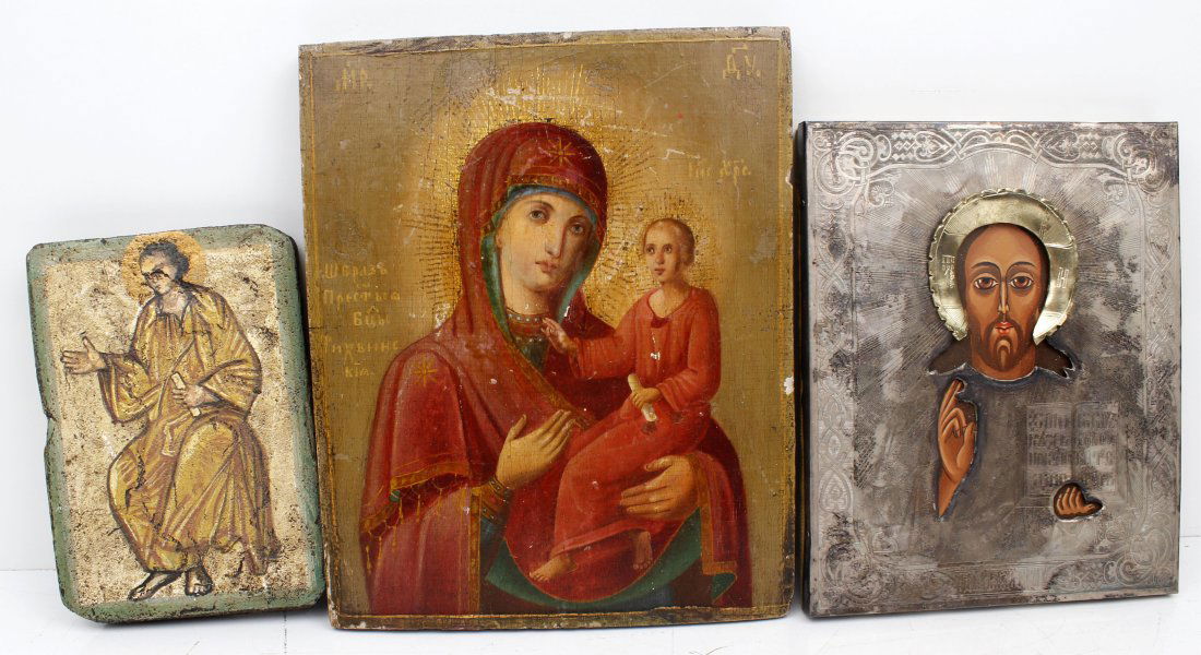 THREE RUSSIAN ICONS (1 of 2)
