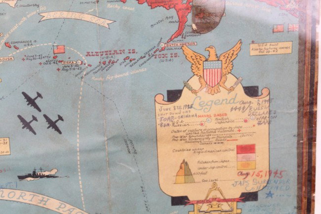ON TO TOKYO WWII INVASION MAP OF THE PACIFIC - 2