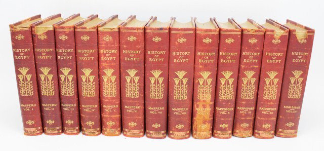 HISTORY OF EGYPT IN 13 VOLUMES - MASPERO ET AL: HISTORY OF EGYPT IN 13 VOLUMES - MASPERO ET AL History of Egypt, Chaldea, Syria, Babylonia, and Assyria in 13 volumes. Edited by A.H. Sayce. Translated by M.L. McClure. Volumes I-IX: History of Egypt,