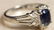 LADIES STERLING SILVER RING W/ SPINEL