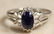 LADIES STERLING SILVER RING W/ SPINEL - 2