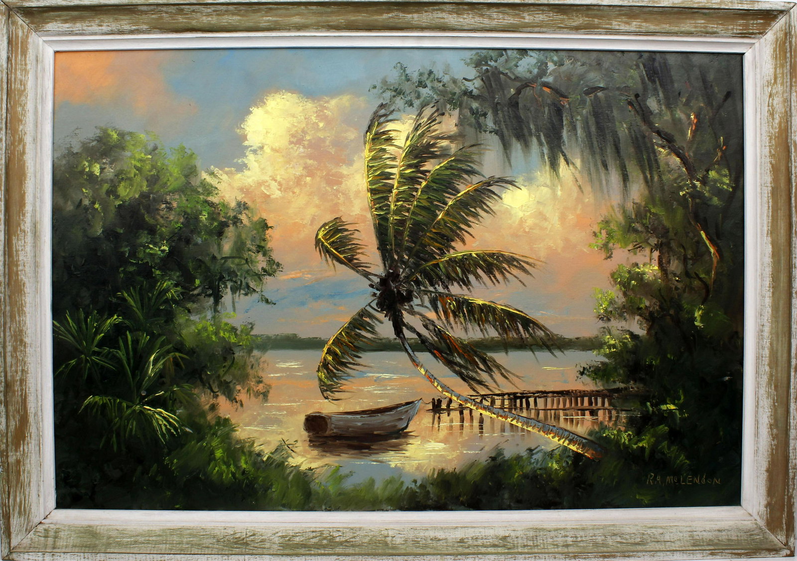 R.A MCLENDON FLORIDA HIGHWAYMEN PEACHY PINK CLOUDS (1 of 4)