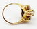 LADIES ANTIQUE 14K GOLD DIAMOND COCKTAIL RING - 3