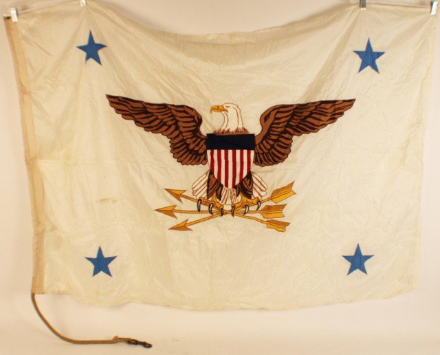 FLAG - US DEPUTY SECRETARY OF DEFENSE: FLAG - US DEPUTY SECRETARY OF DEFENSE Light weight nylon. 3'7" x 5'1". Contract number 8112. Sewn example. EST. 100-200