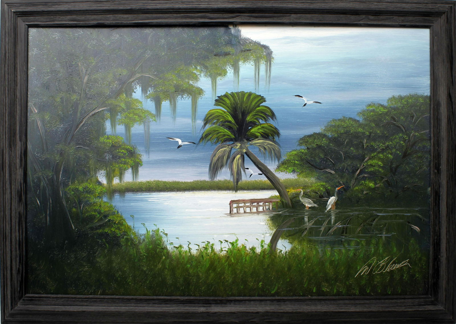 AL BLACK FLORIDA HIGHWAYMEN TRANQUIL WATER SCENE (1 of 4)
