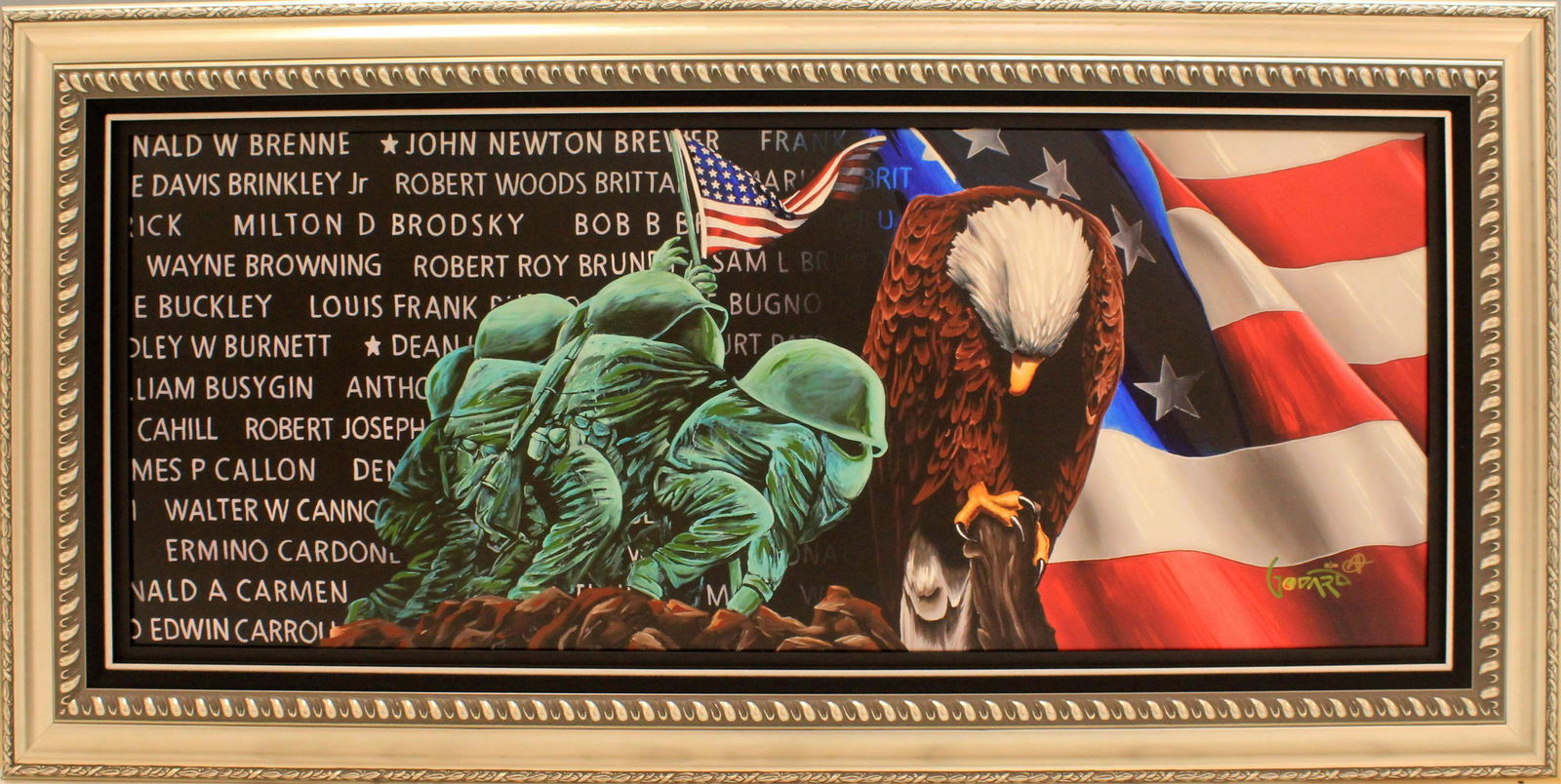 GODARD EMBELLISHED GICLEE FOR THOSE WHO GAVE ALL (1 of 4)
