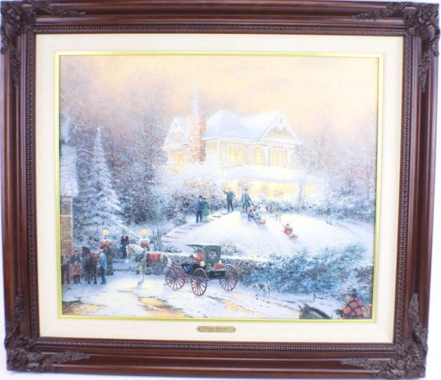 THOMAS KINKADE "VICTORIAN CHRISTMAS II" GP W/COA: THOMAS KINKADE "VICTORIAN CHRISTMAS II" GP W/COA Thomas Kinkade (American, b.1947). "Victorian Christmas II" limited edition offset lithograph 193/300, gallery proof, hand signed and numbered. Comes w