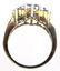 LADIES 10K GOLD CHAMPAGNE DIAMOND COCKTAIL RING - 3