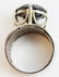 LADIES 14K GOLD SOLITAIRE 7 CT BLACK DIAMOND RING - 4