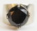 LADIES 14K GOLD SOLITAIRE 7 CT BLACK DIAMOND RING - 5