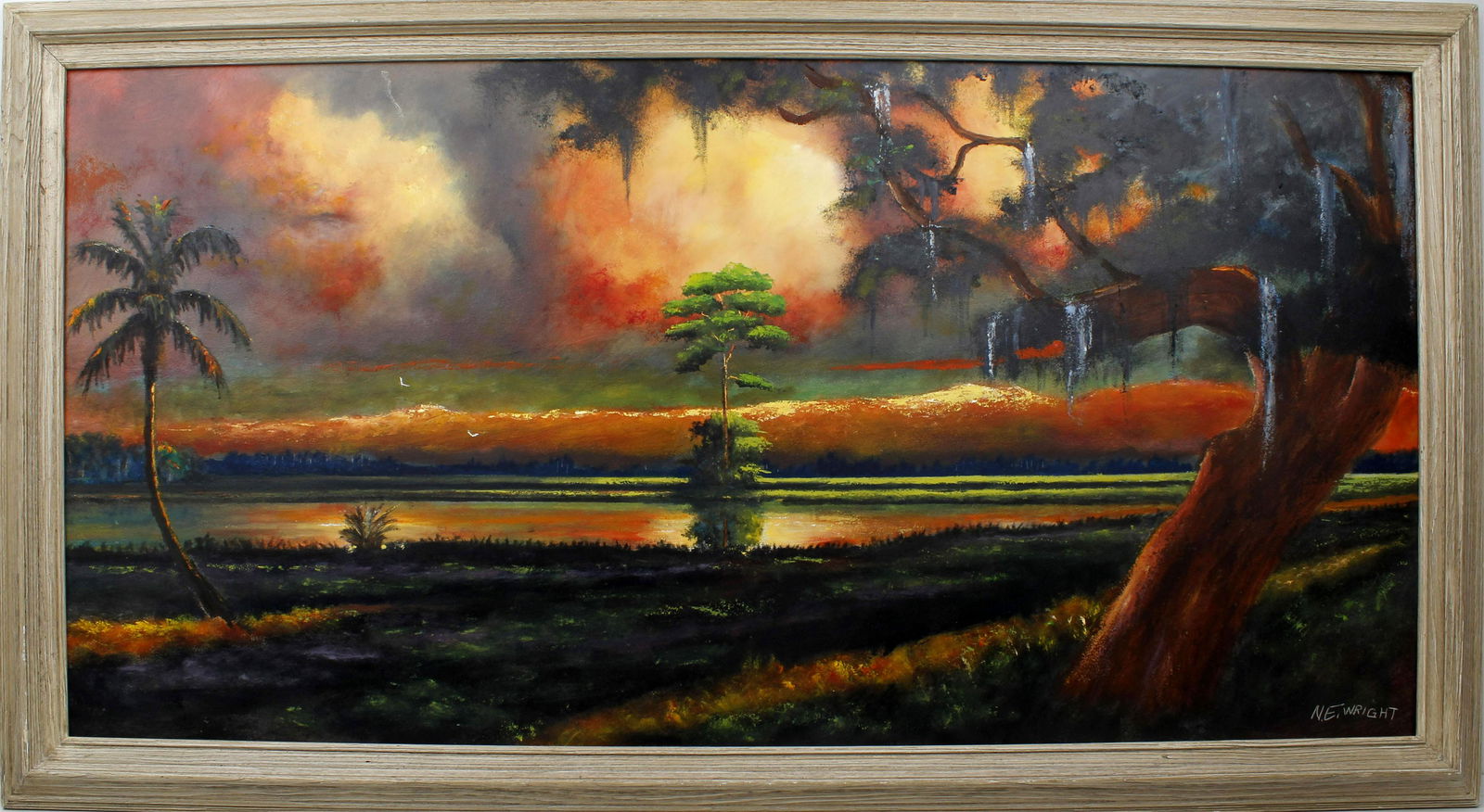 NORMAN WRIGHT FLORIDA ARTIST EXTRAORDINARY SUNSET (1 of 4)