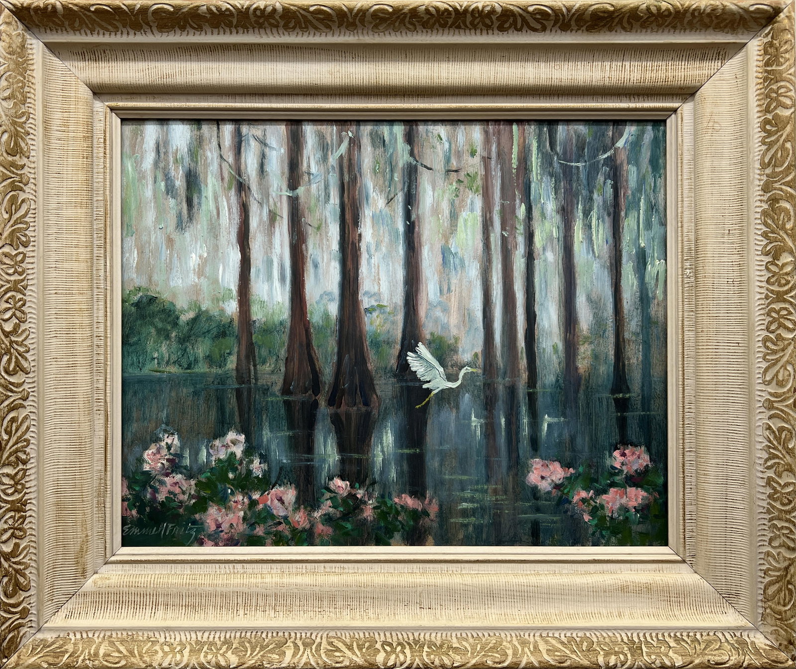 EMMIT FRITZ OIL PAINTING FLORIDA'S MANGROVE (1 of 4)