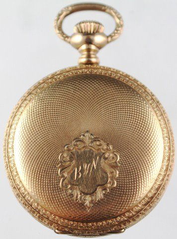 14K GOLD AMERICA WALTHAM HUNTER CASE POCKET WATCH: 14K GOLD AMERICA WALTHAM HUNTER CASE POCKET WATCH The case is marked US Assay and has been tested 14k gold. Size 6. Movement serial #7621504. Size: see description