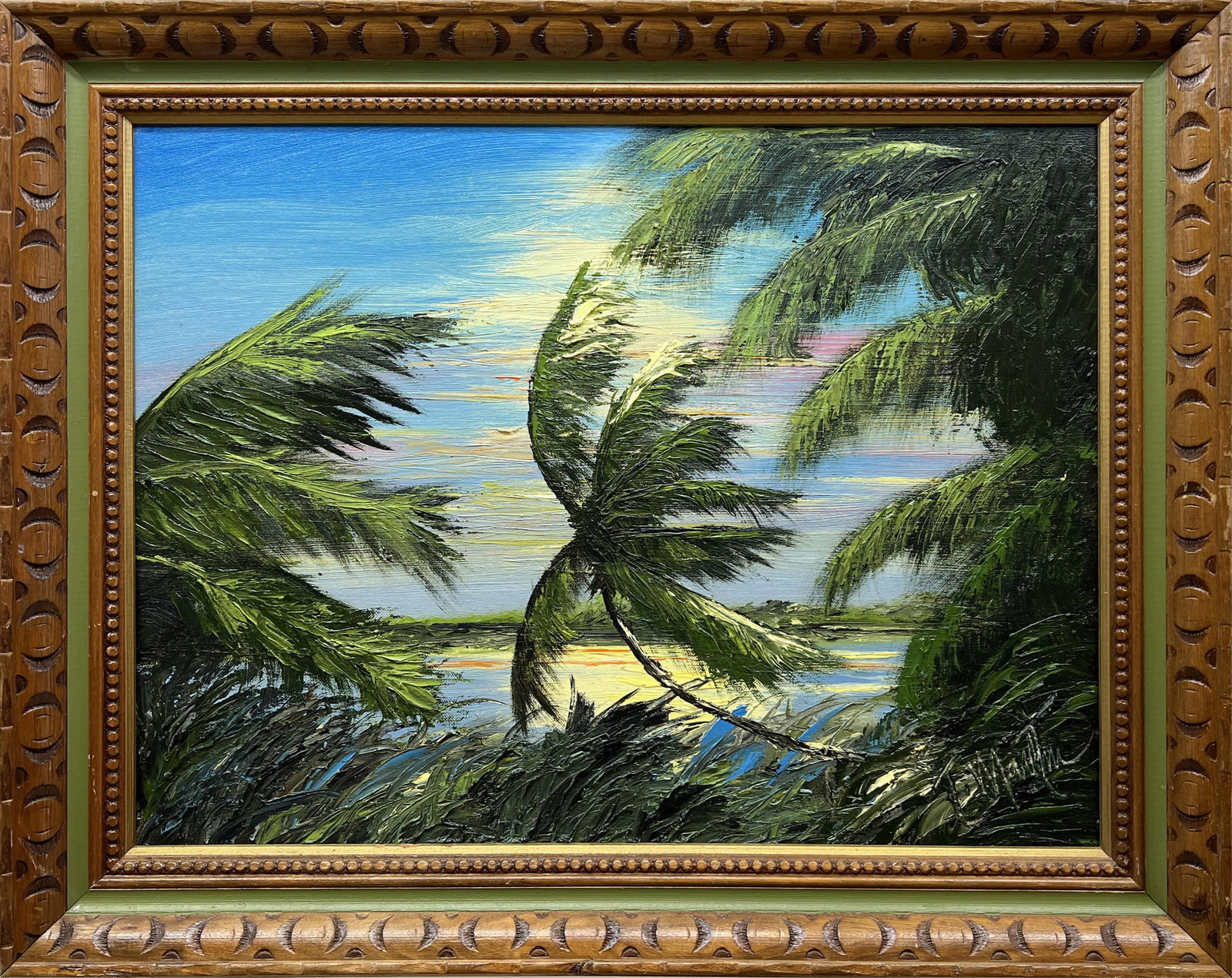 TODD MARTIN FLORIDA ARTIST WINDSWEPT PALMS (1 of 4)