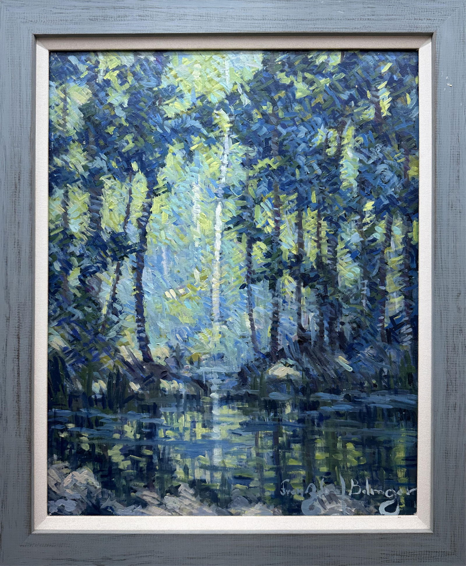 FRANZ BOLINGER FLORIDA ARTIST OIL PAINTING WETLAND (1 of 4)