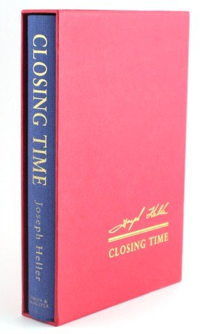 JOSEPH HELLER - CLOSING TIME SIGNED EDITION: JOSEPH HELLER - CLOSING TIME SIGNED EDITION _Closing Time_ by Joseph Heller, signed edition. Simon & Schuster, New York 1994. Limited edition #486 of 750. Bound in blue cloth & gilded with gold letter