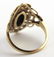 LADIES 10K GOLD ONYX & DIAMOND RING - 4