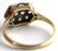 LADIES 14K GOLD ANTIQUE DIAMOND CLUSTER RING - 5