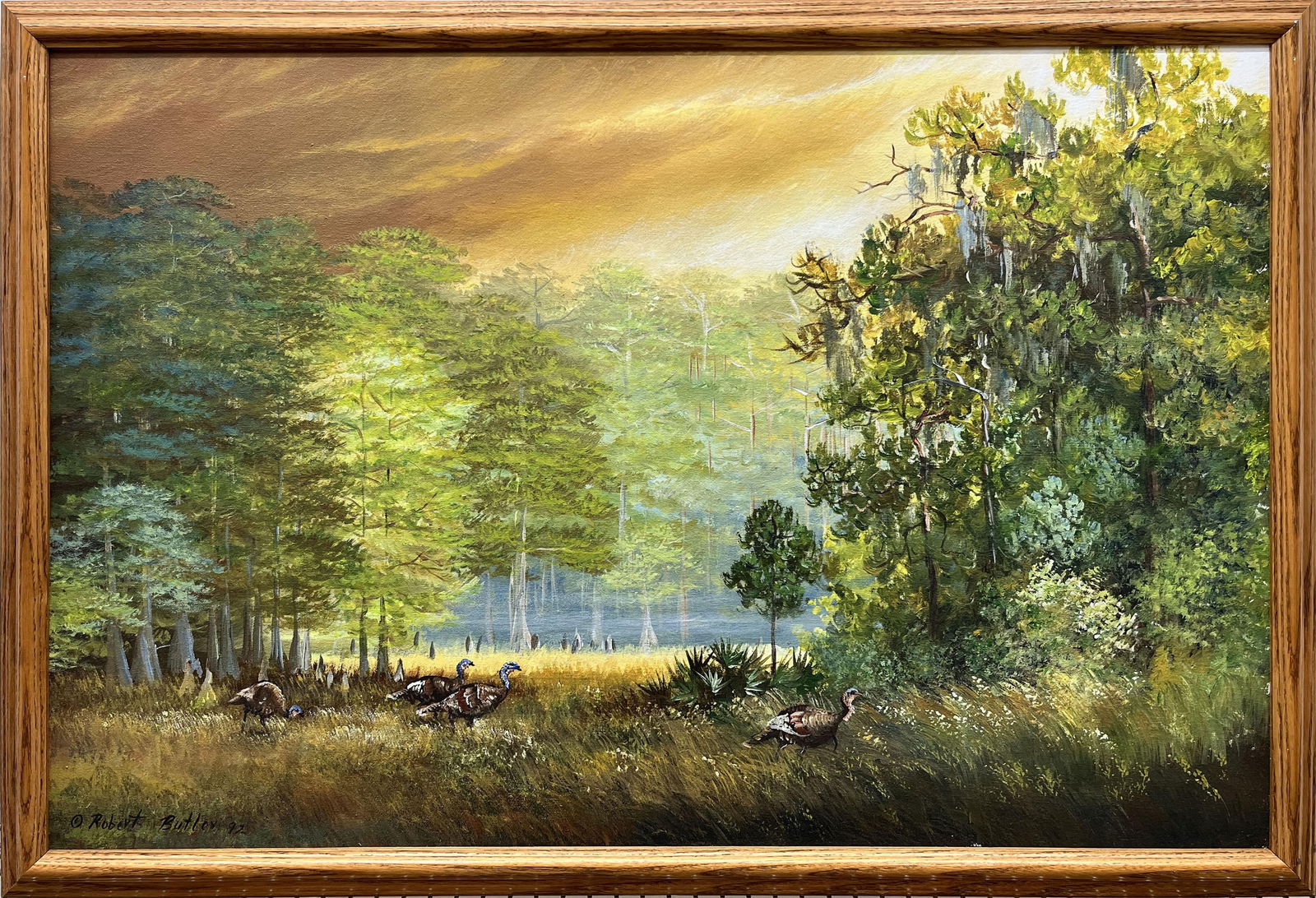 Robert Butler Florida Highwaymen Edge Of Hammock Auction