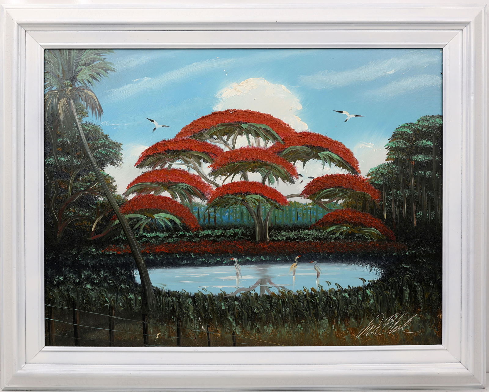 AL BLACK FLORIDA HIGHWAYMEN POINCIANA IN BLOOM (1 of 4)