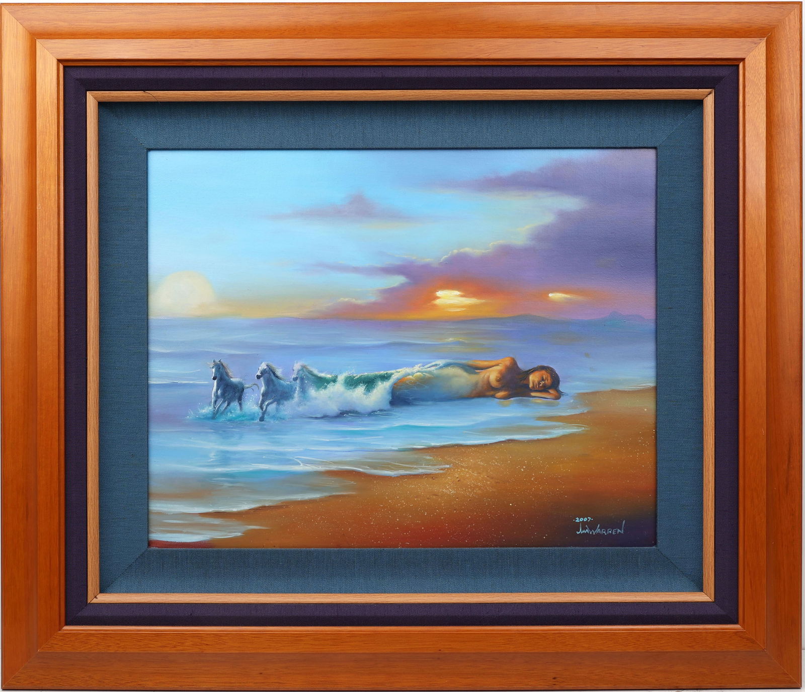 JIM WARREN OIL PAINTING WAVE FULL OF LIFE (1 of 4)