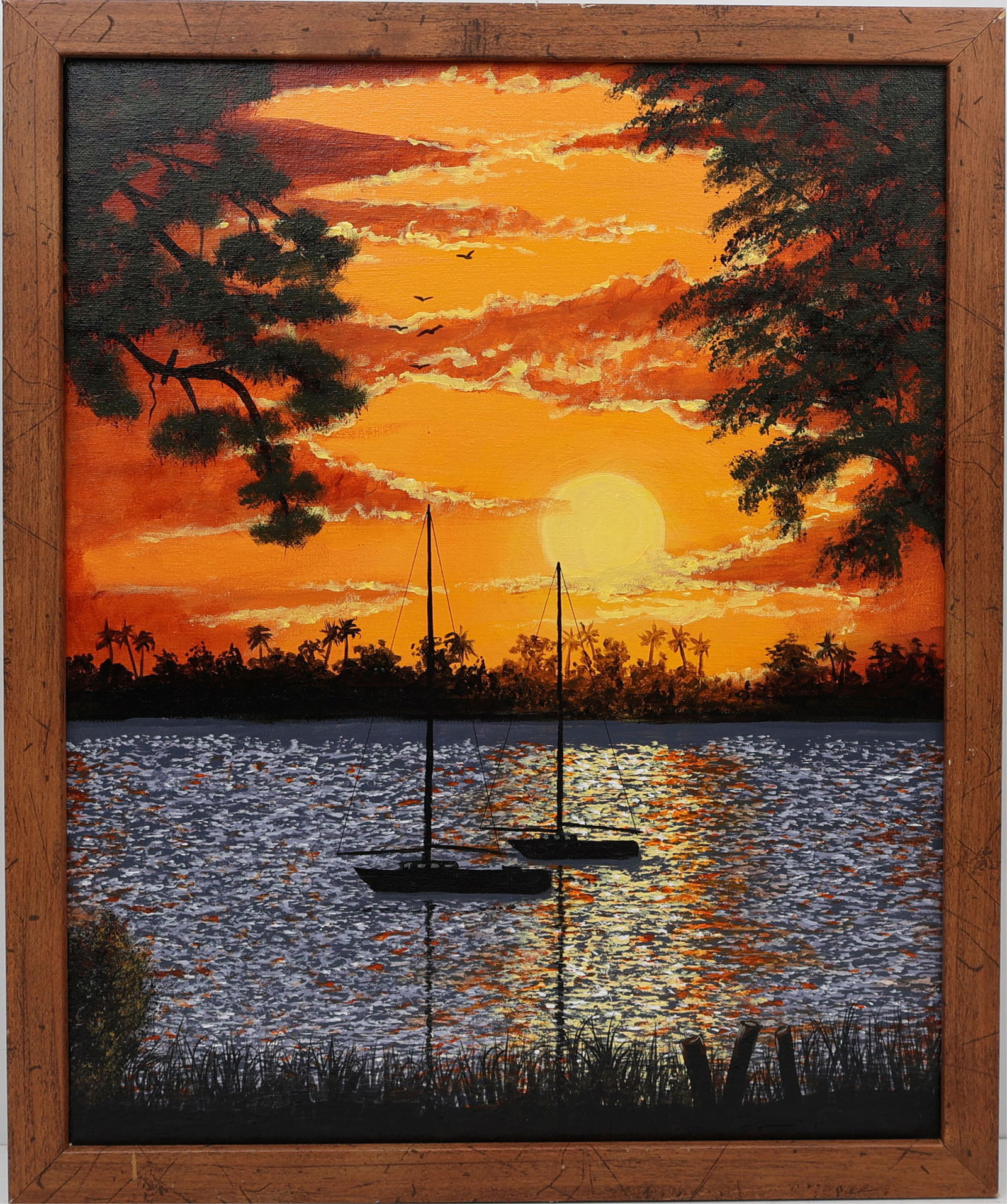 CAROL ANN KNAPP FLORIDA ARTIST RIVER SUNSET (1 of 4)