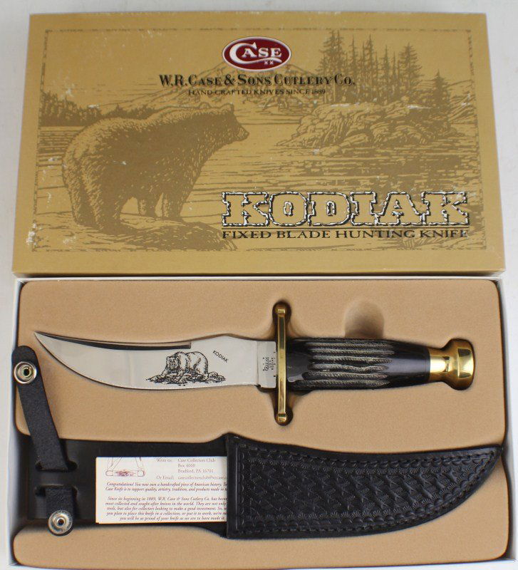 CASE XX KODIAK BUFFALO HORN FIXED BLADE