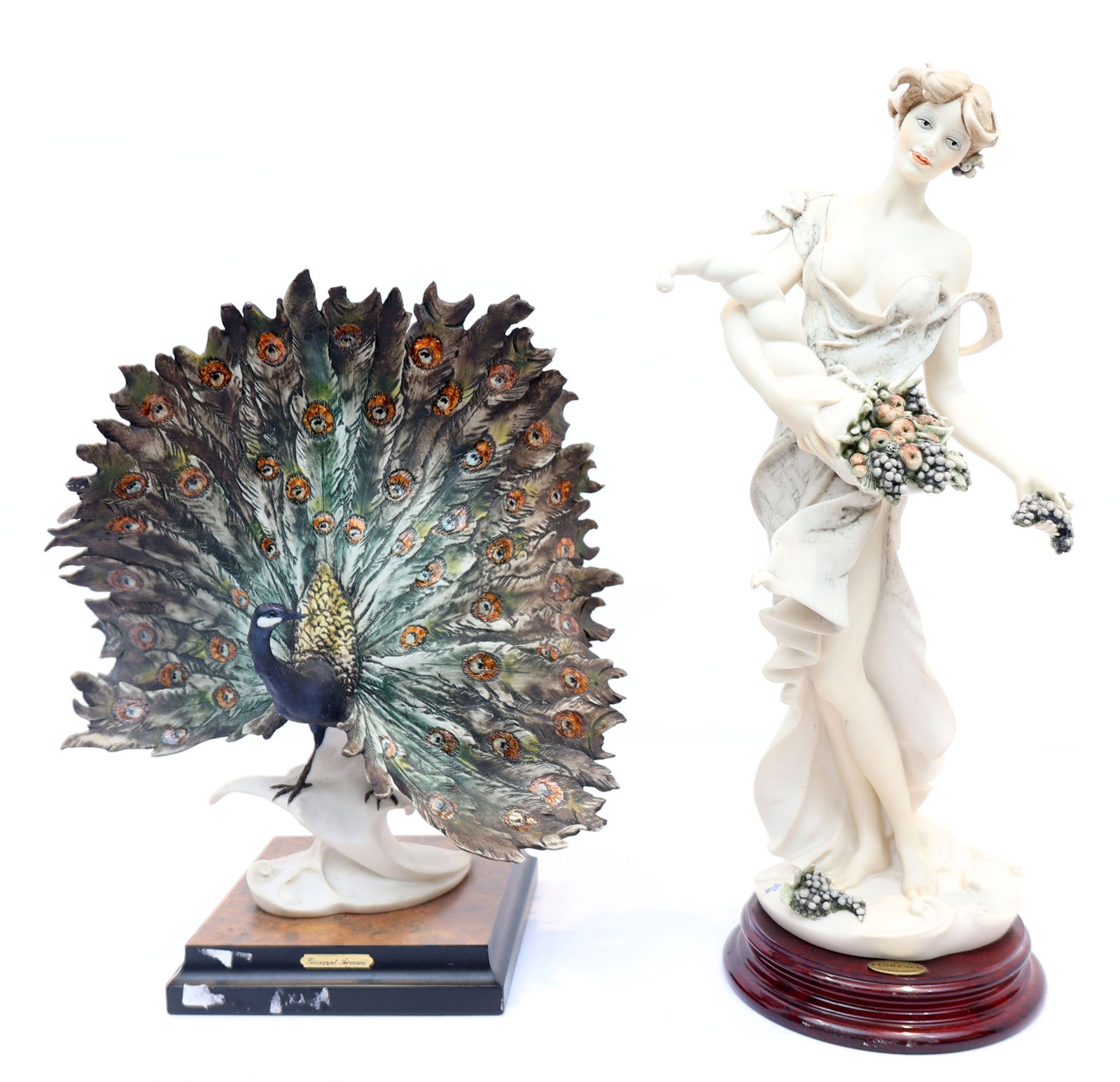 GIUSEPPE ARMANI PEACOCK & WOMAN WITH CORNUCOPIA (1 of 4)