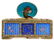 GILT STERLING FRENCH ENAMELED AUTOMATON BIRD BOX