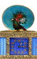 GILT STERLING FRENCH ENAMELED AUTOMATON BIRD BOX - 8