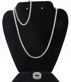 TIFFANY & CO NECKLACE, BRACELET & RING