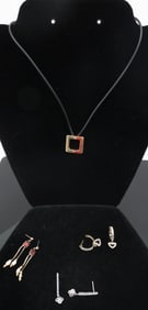14K DEALER LOT NECKLACE EARRINGS