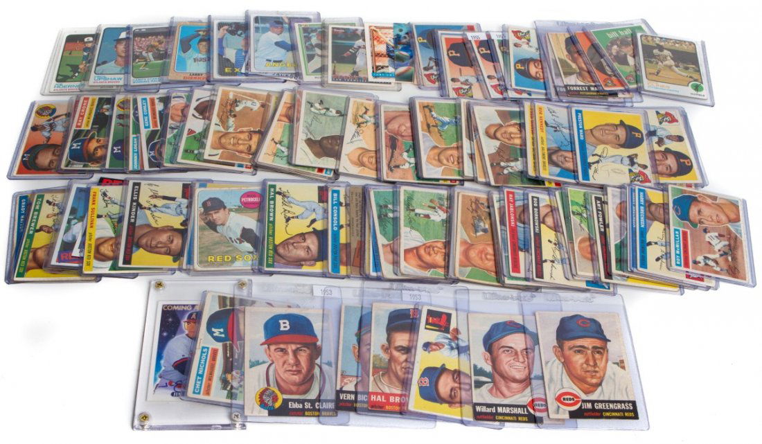 TOPPS BASEBALL CARDS MOSTLY 1950'S: TOPPS BASEBALL CARDS MOSTLY 1950'S Total of 90 cards. Baltimore Orioles: Cal Ripken, Jr.; Harry Brecheen; Ray Moore; Freddie Marsh; Chuck Diering; Dave Pope; Jim Wilson; Bob Nelson; Harry Dorish; Gus