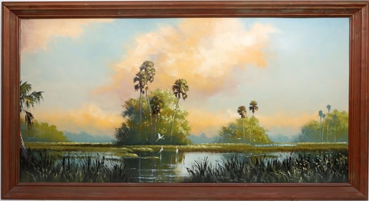 HAROLD NEWTON FLORIDA HIGHWAYMEN GOLDEN IMPASTO