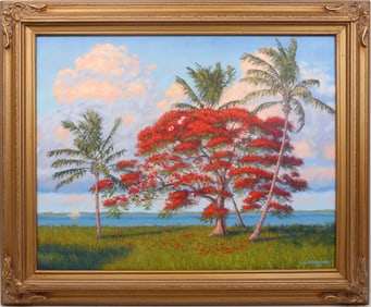 SCOTT WOODWARD FLORIDA ARTIST ROYAL POINCIANA