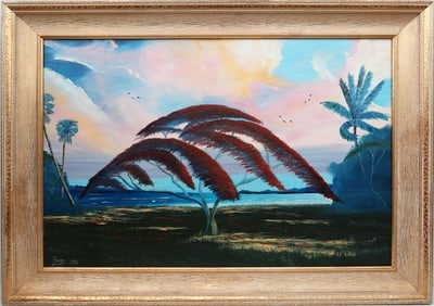 GLENN SMITH SMITTY FLORIDA ARTIST ROYAL POINCIANA