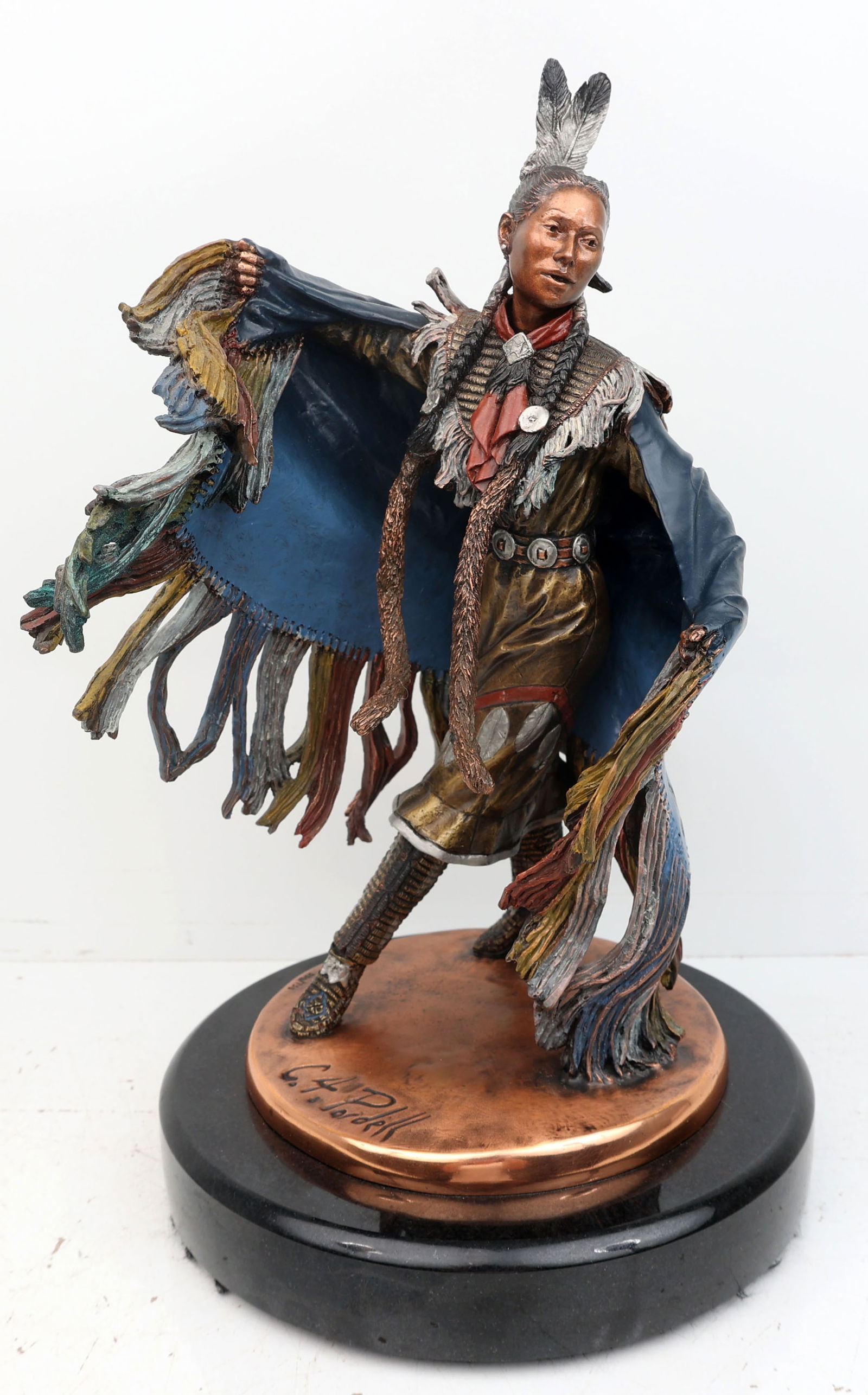 C.A. PARDELL NATIVE AMERICAN BRONZE BUTTERFLY (1 of 3)